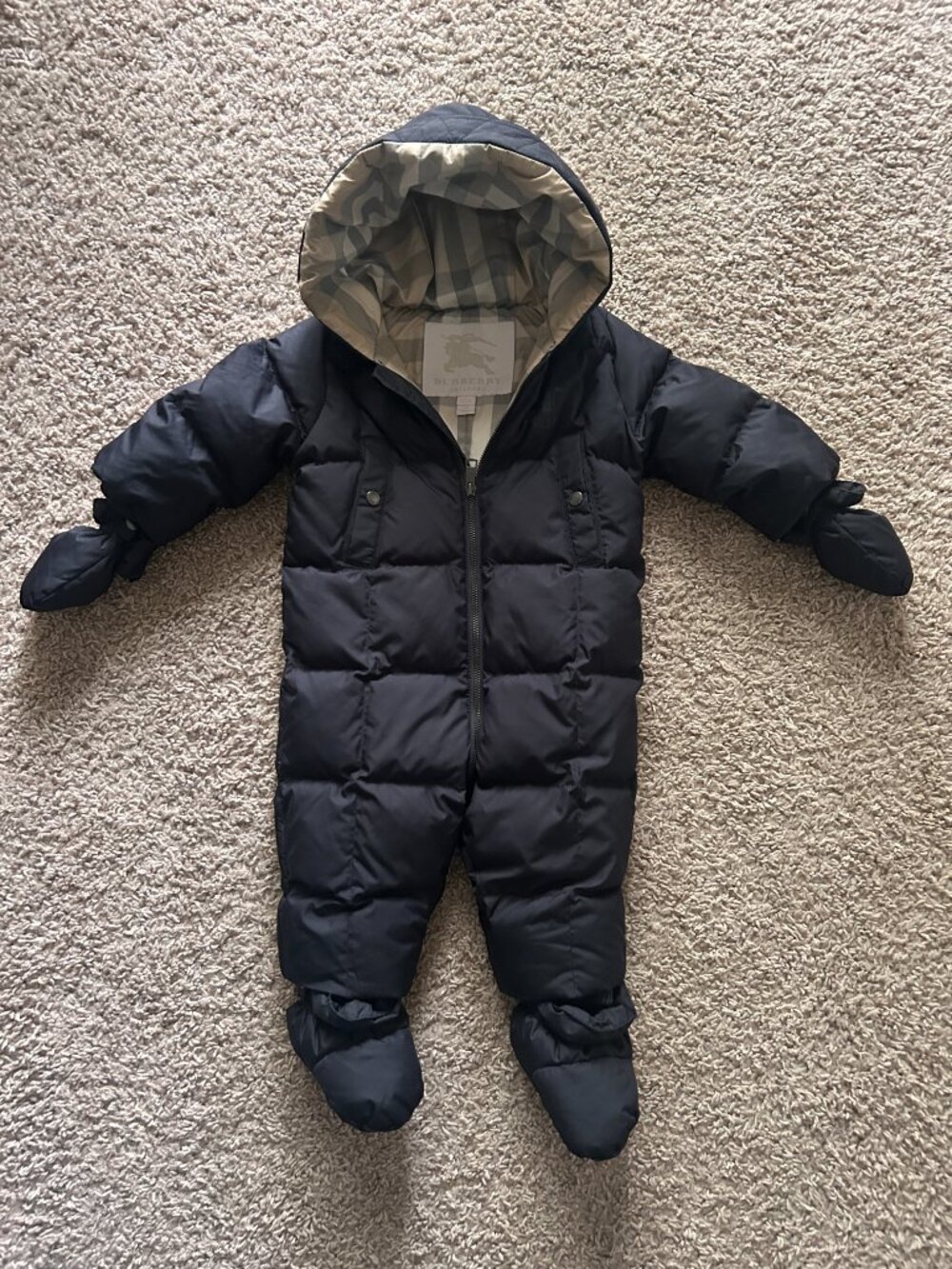 Burberry Puffer Snowsuit - 9 months